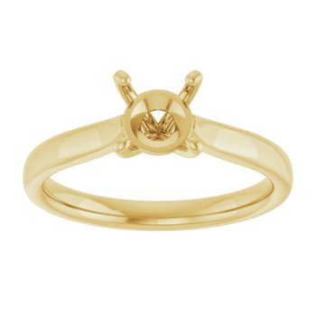 14K Yellow 4-8.5mm Engagement Ring Mounting