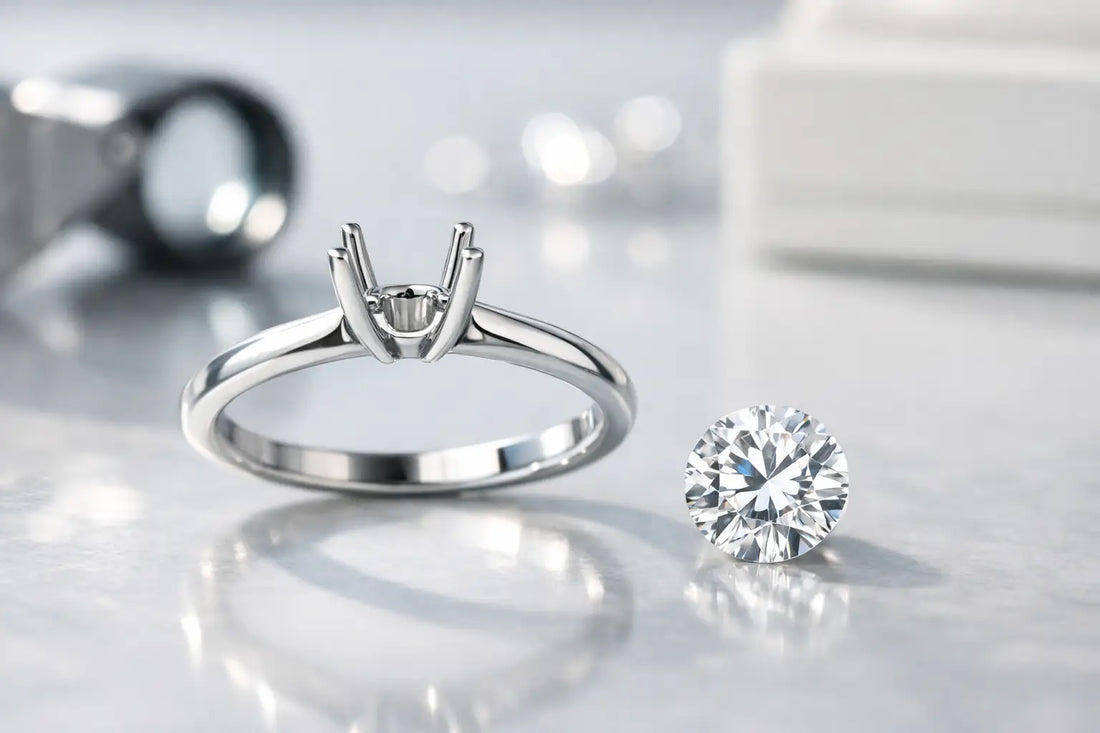 Montura para anillo de diamante de laboratorio