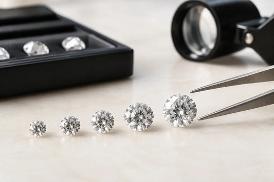 Guía de quilates para diamante cultivado