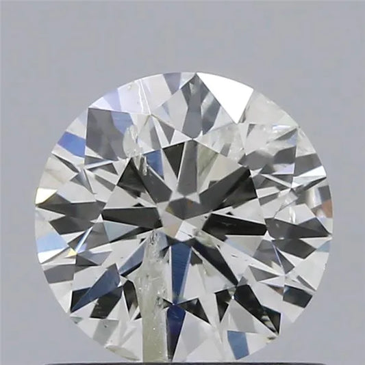 0.71ct Round Natural Diamond (Colour G, Clarity I1, Cut EX, IGI Certified)