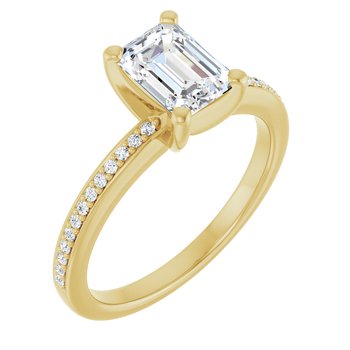 14K 1 CTW Lab-Grown Diamond Engagement Ring