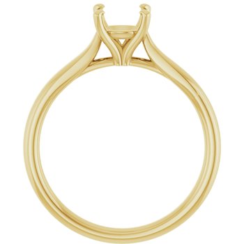 14K Yellow   4-8.5mm  Engagement Ring Mounting