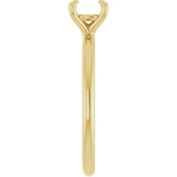 14K  Solitaire Engagement Ring Mounting