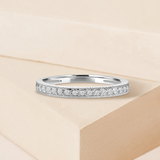 10KW 0.12 Ctw Classic Diamond Band
