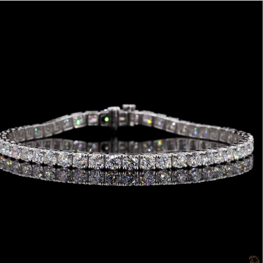 7 Ct Diamond Bracelet 14K