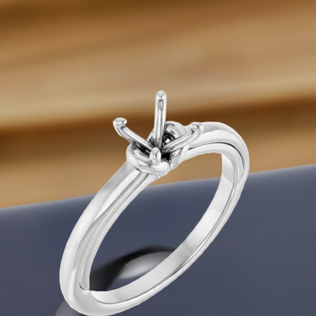 14K  Solitaire Engagement Ring Mounting