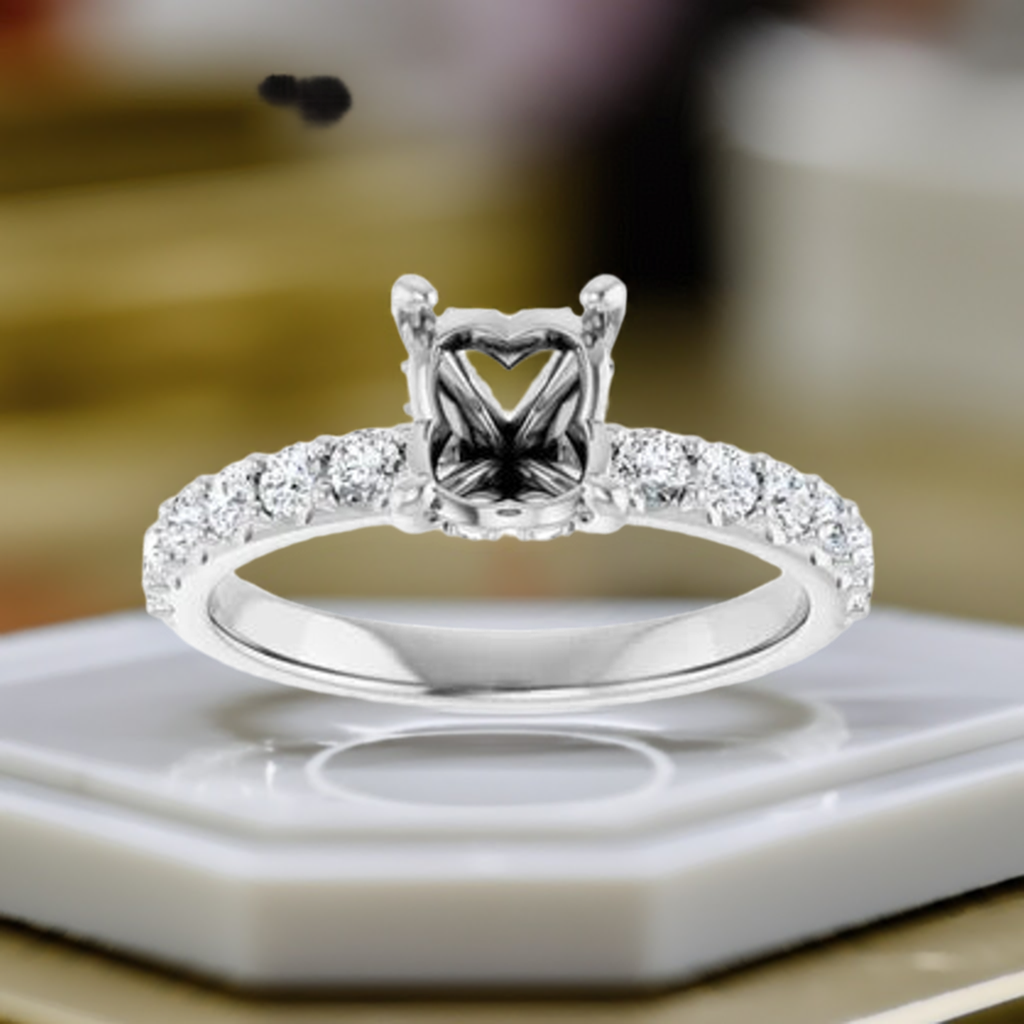 14K Engagement Ring Mounting