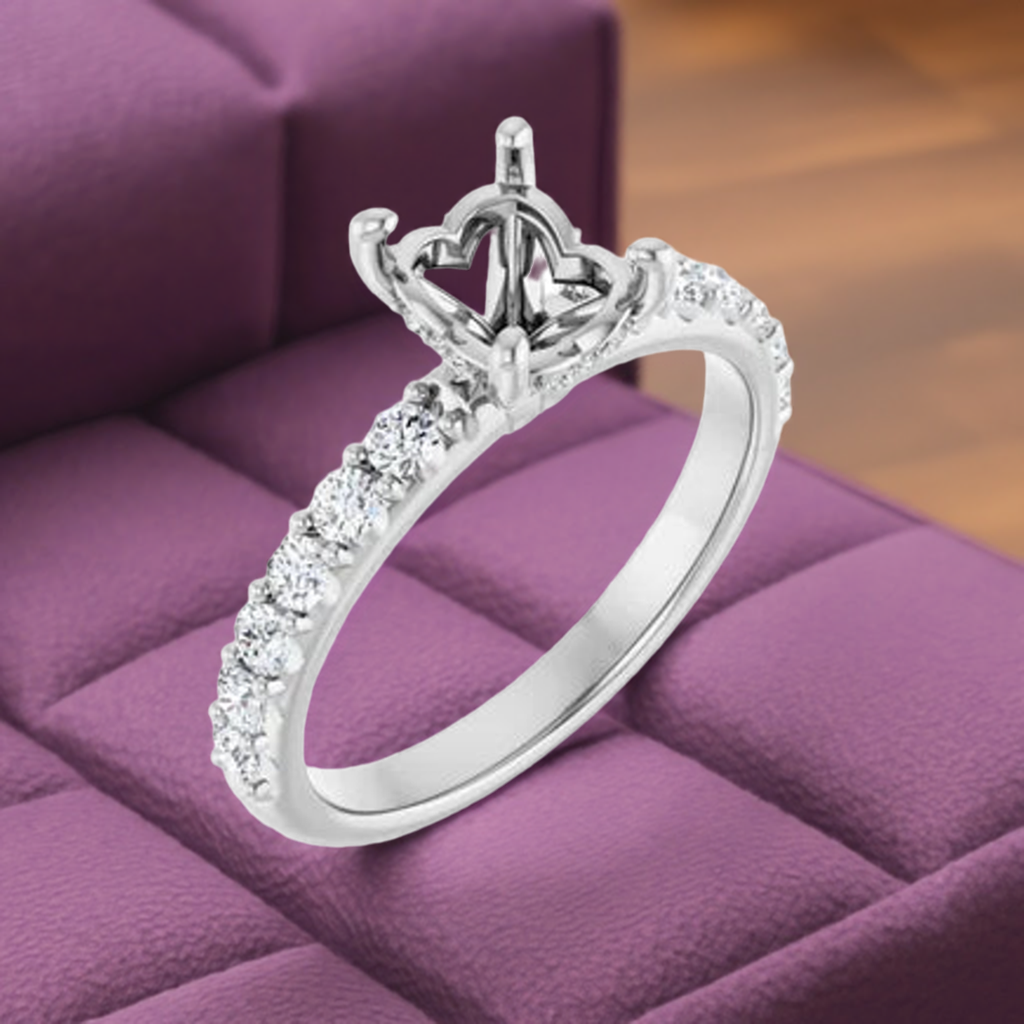 14K Engagement Ring Mounting