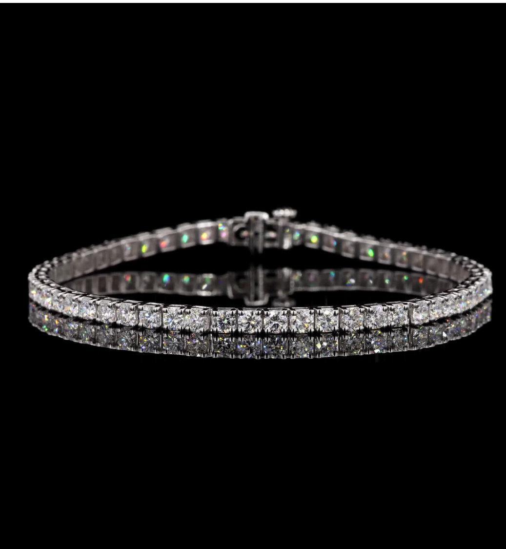 5 Ct Line Bracelet 14K