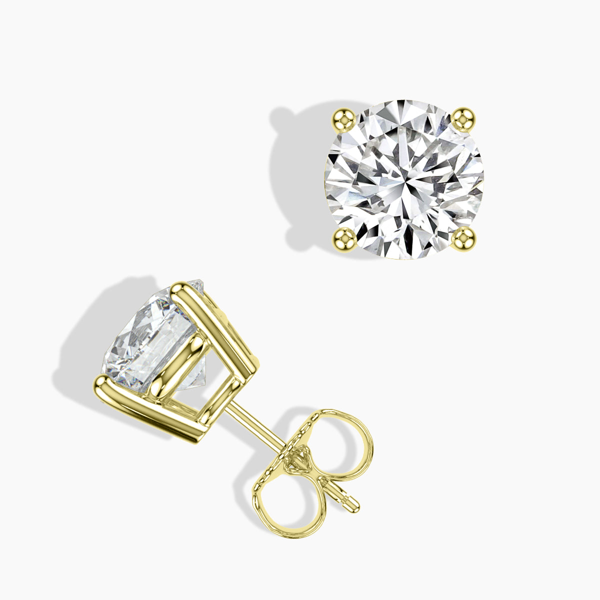 6.00 ct 14K Studs IGI Certified