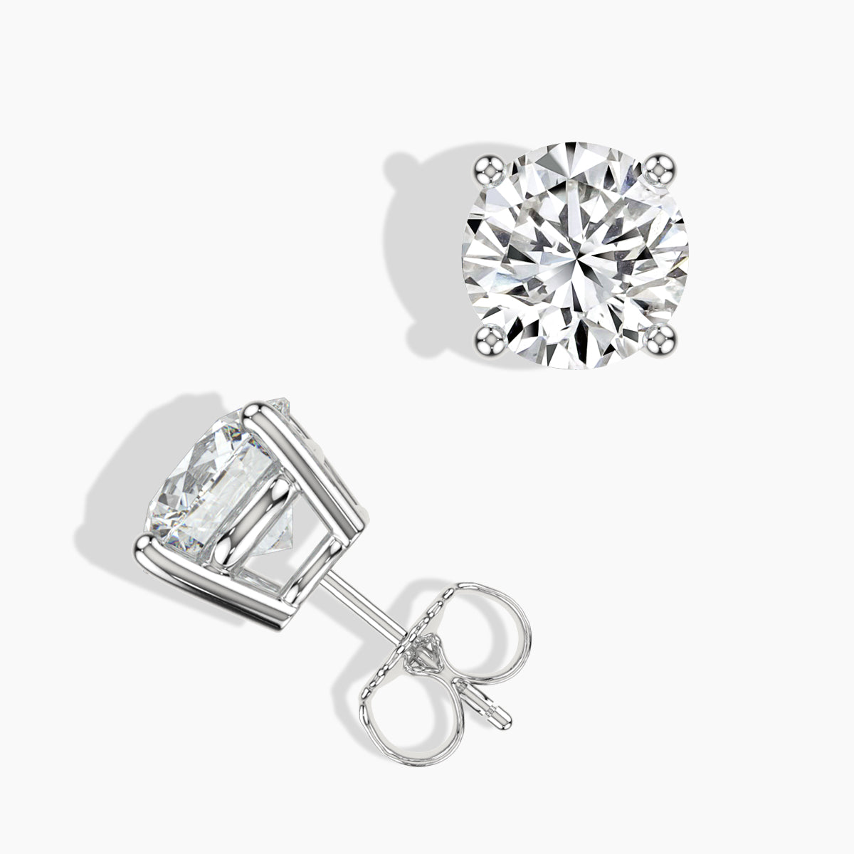6.00 ct 14K Studs IGI Certified